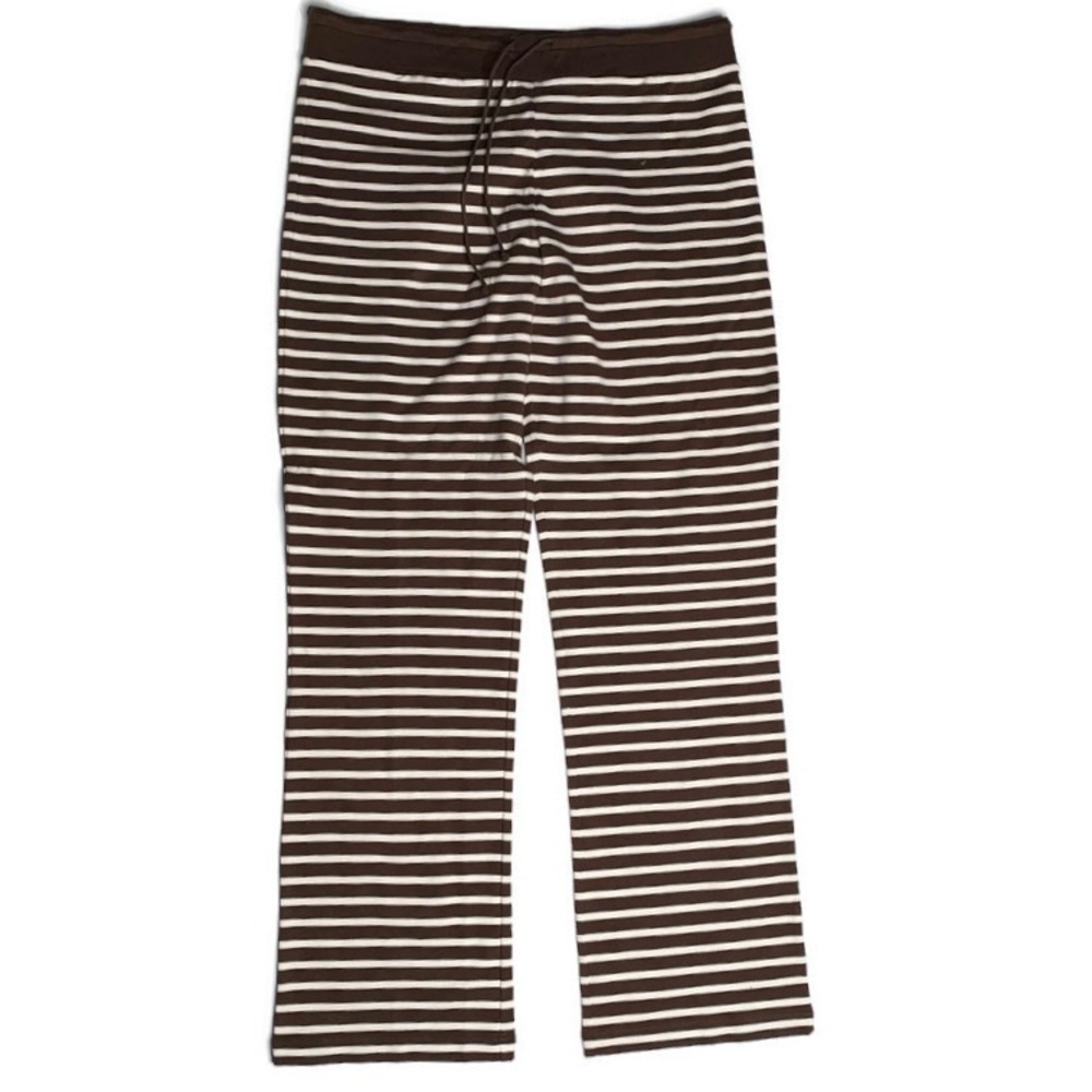 Uniqlo L striped brown beige NEW sweatpants